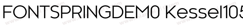 FONTSPRINGDEM0 Kessel105TextBold字体转换